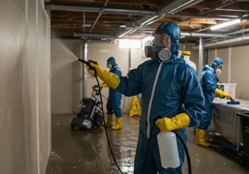 Basement Sanitization and Antimicrobial Treatment process in Wells, NV